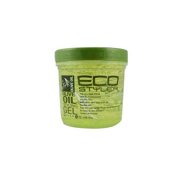 Eco Krystal Alcohol Free Styling Gel - Olive (16 oz) - barber supplies