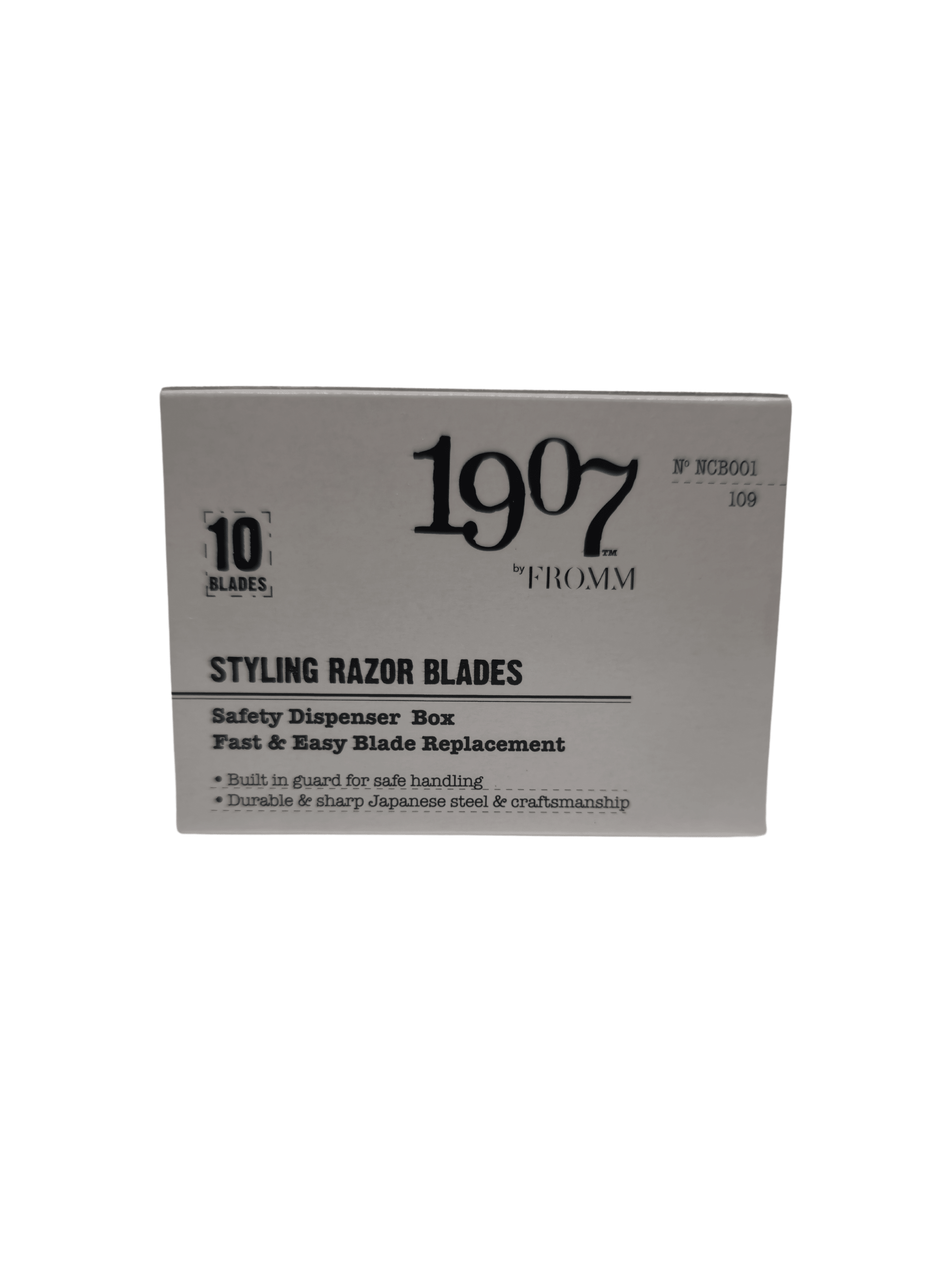 1907 By Fromm - Styling Razor Blade (10 Blades) NCB001 #109 Package Front