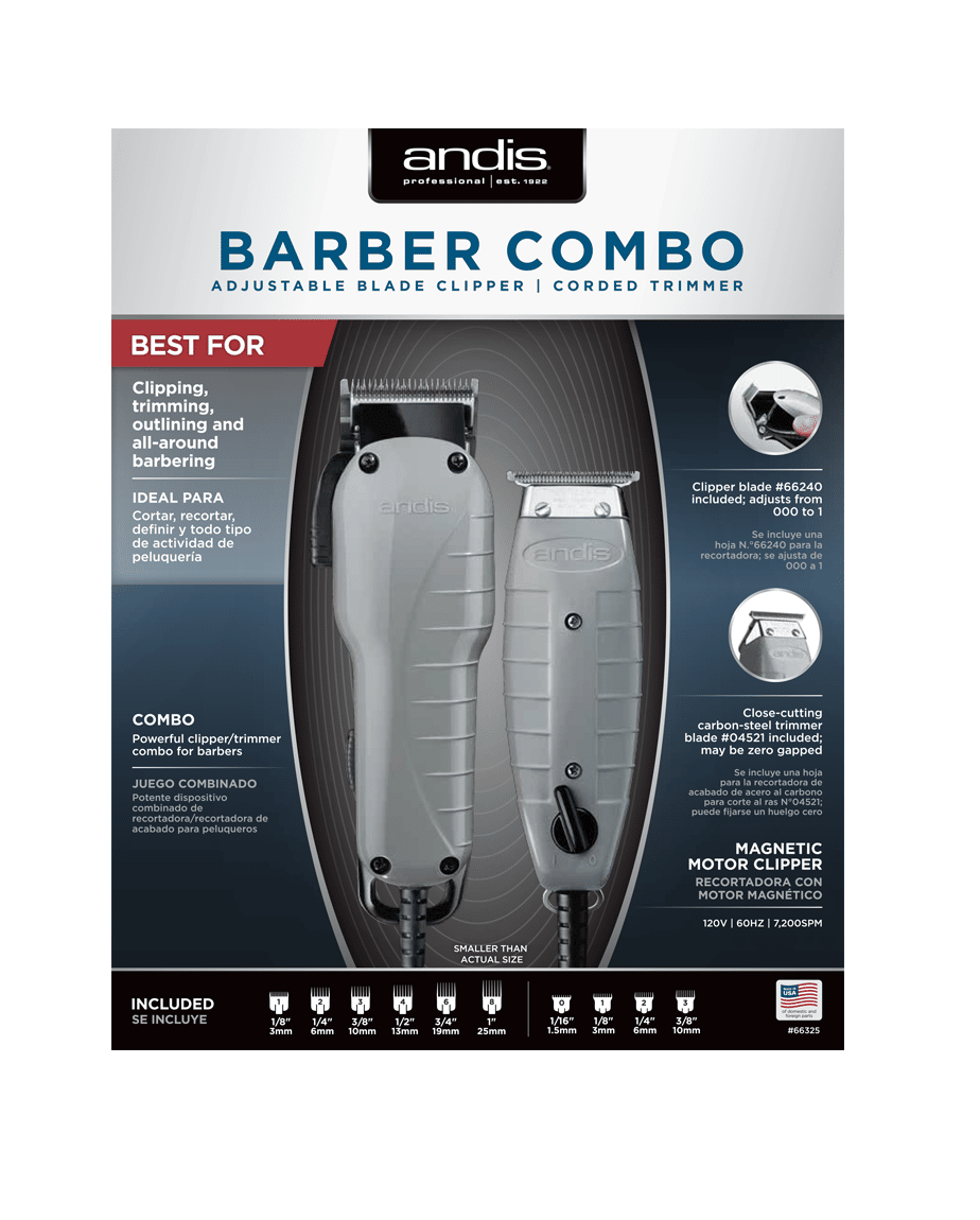 andis cordless clippers combo