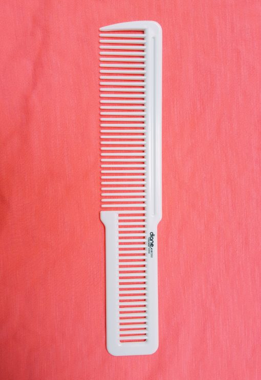 Diane Flat Top Comb - White (#DBC032) - Barber Depot