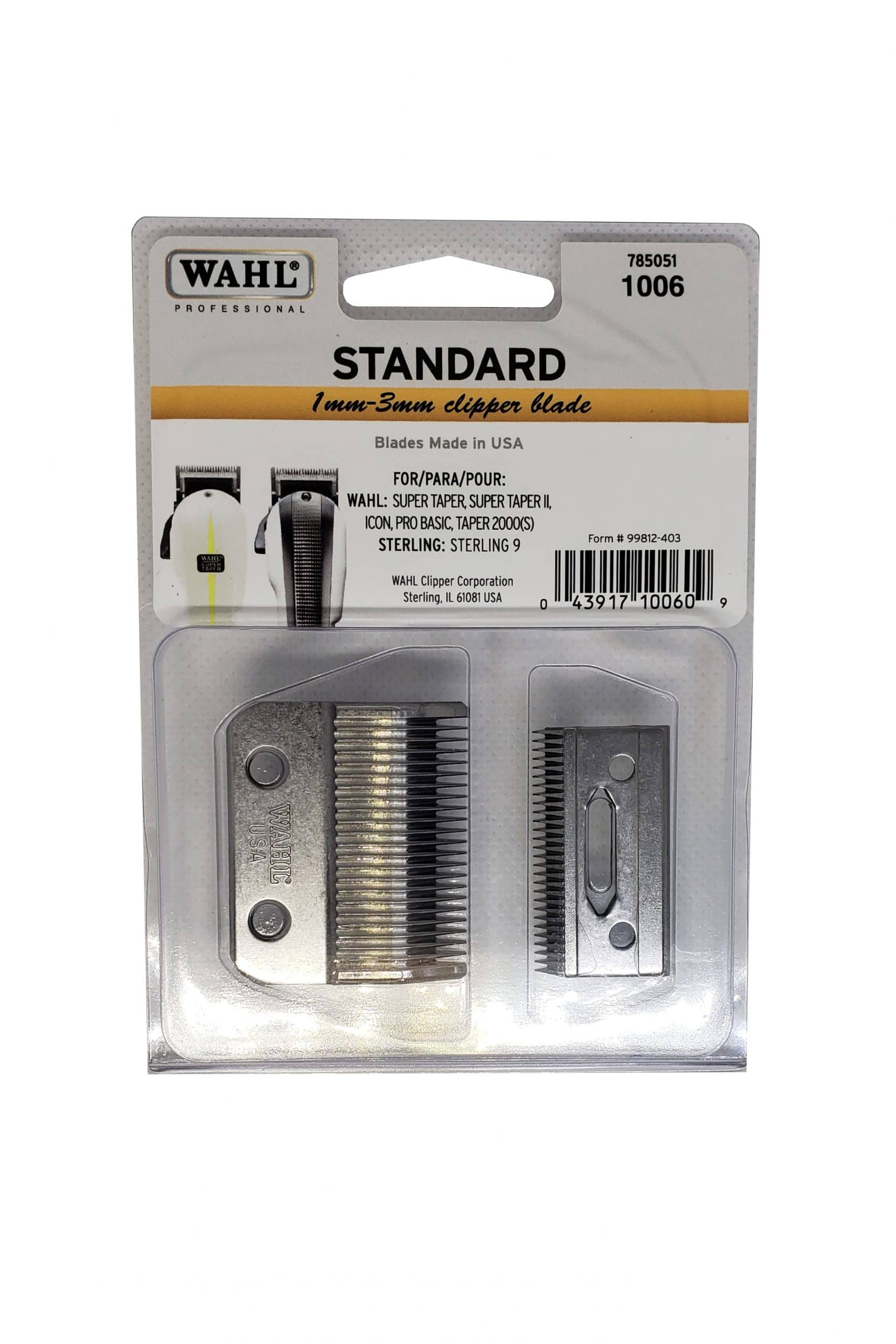 wahl 2 hole clipper blade