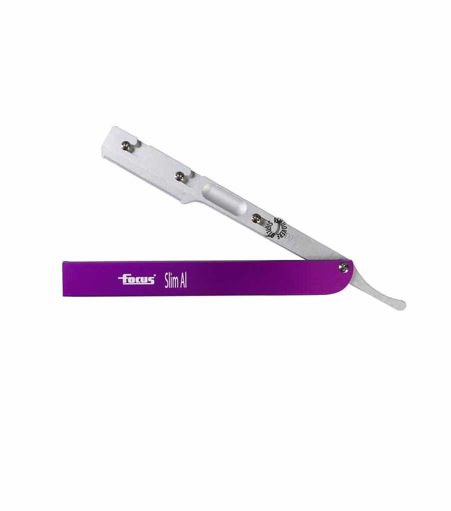 Focus Slim AL Aluminum Straight Razor Holder - Barber Depot - Barber Supply