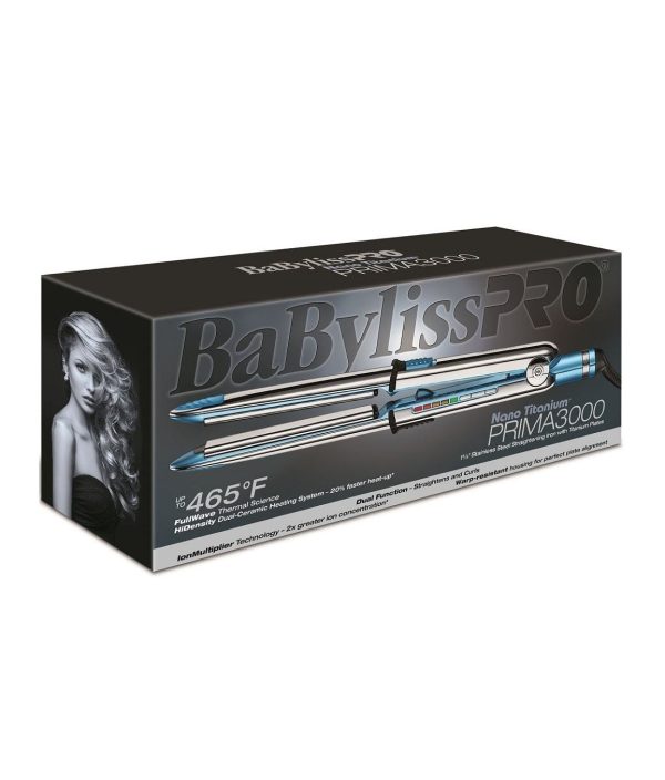 Babyliss Pro Nano Titanium Prima3000 1 1/4" Ionic Straightener #BABSS3000T - Image 4