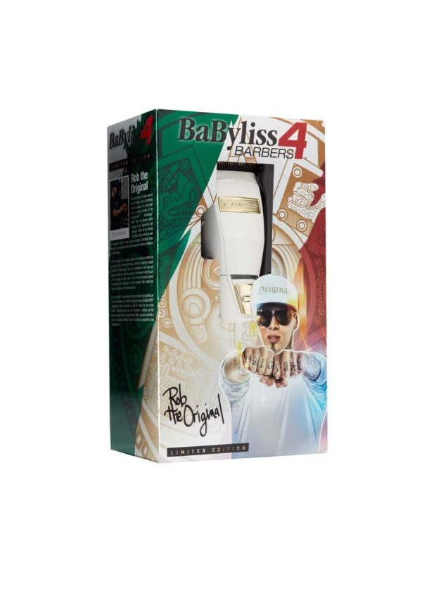 BabylissPro WhiteFX Cordless Clipper - Limited Edition Rob the Original Influencer Collection #FX870W - Image 2