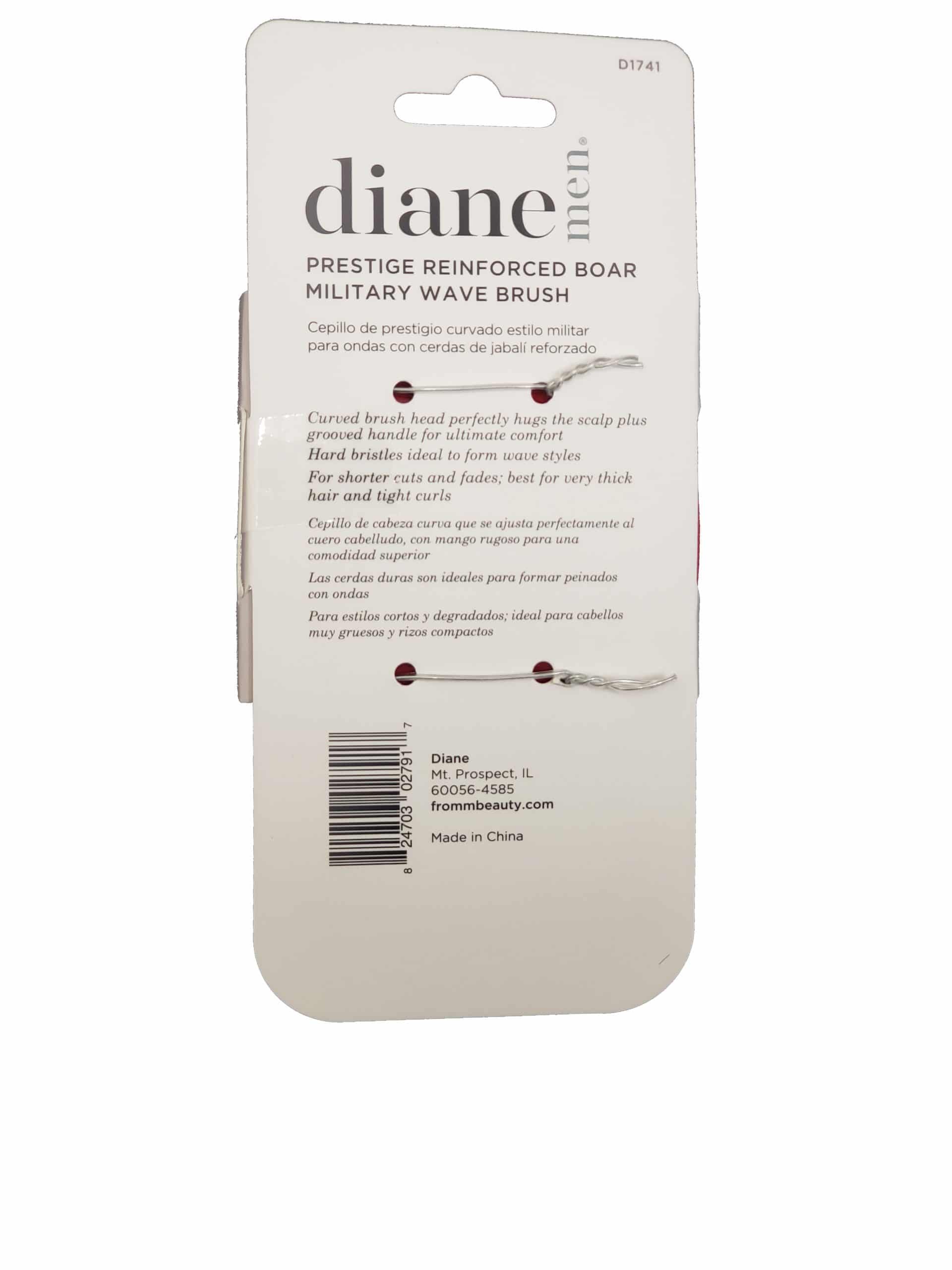  Diane Cepillo de cerdas de jabalí reforzado para