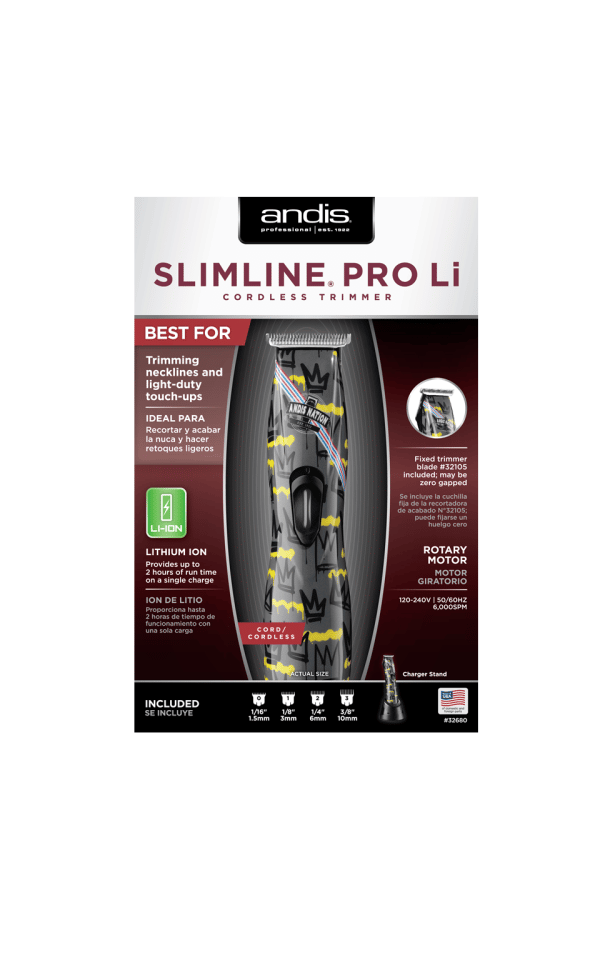 Andis Slimline Pro Li T-Blade Cordless Trimmer - Andis Nation #32680 - Image 2