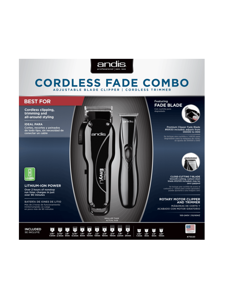 Andis Cordless Fade Combo 75020 Barber Depot Barber Supply