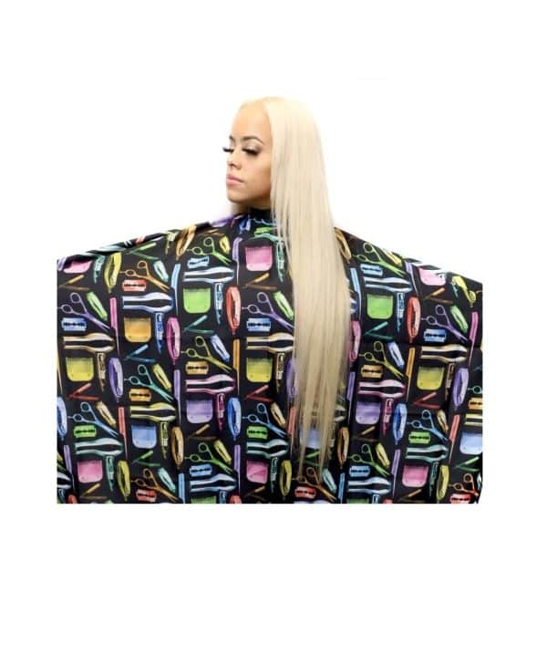 King Midas Fruity Pebble Cape on standing person 1
