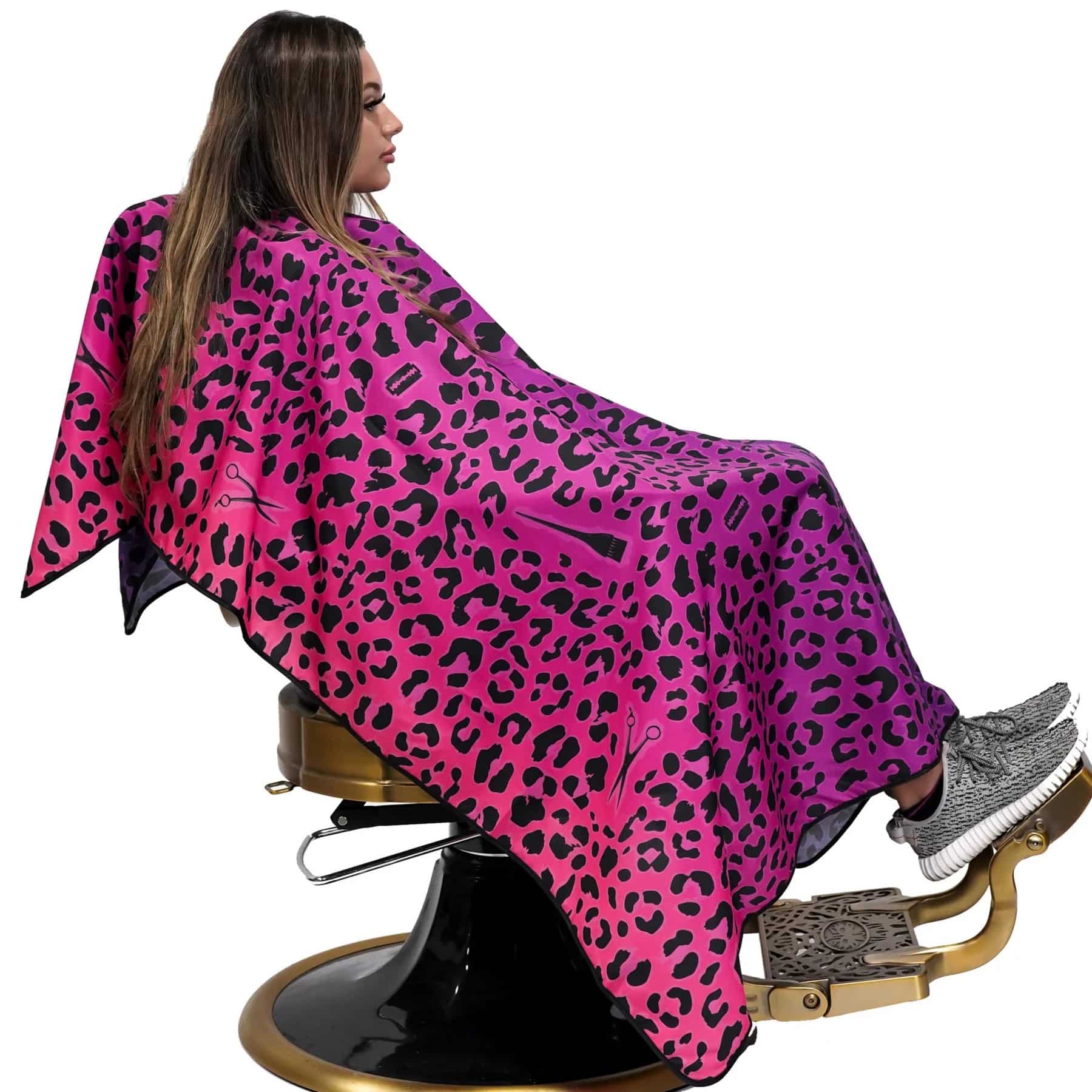 Pink Midas Barber Cape, Hair Cutting Capes