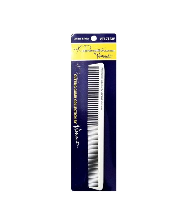 Vincent KD Ceramic White Cutting Comb #VT1716W