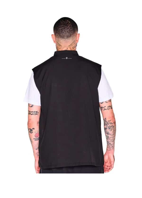 Barber Strong Vest - Black - On Model Back