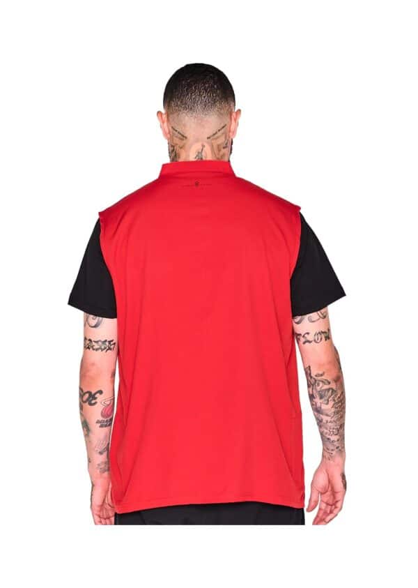 Barber Strong Vest - Red - On Model Back