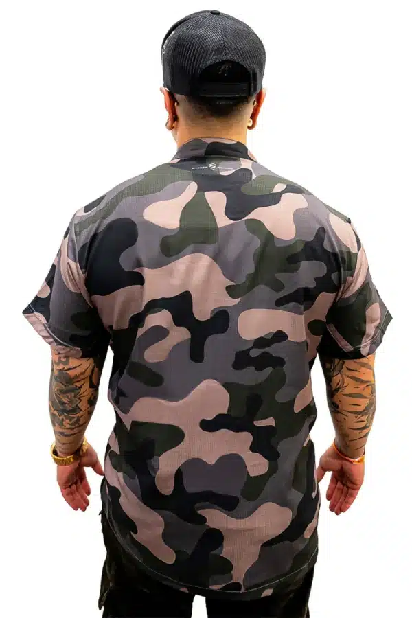 Barber Strong Master Barber Jacket - Camo - Bcak