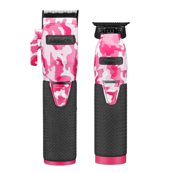 BabylissPro LimitedFX Pink Camo Clipper and Trimmer Combo #FXHOLPKCAMPK