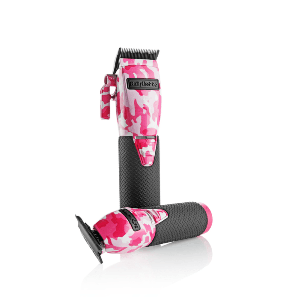 BabylissPro LimitedFX Pink Camo Clipper and Trimmer Combo #FXHOLPKCAMPK 2