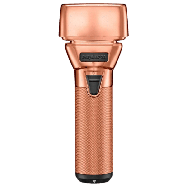 BabylissPro FXOne Double Foil Shaver Rose Gold #FX79FSRG lid on