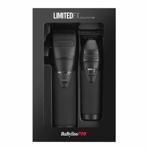 BabylissPro LimitedFX Clipper and Trimmer Collection Matte Black #FXDUOCTMB - Package Front