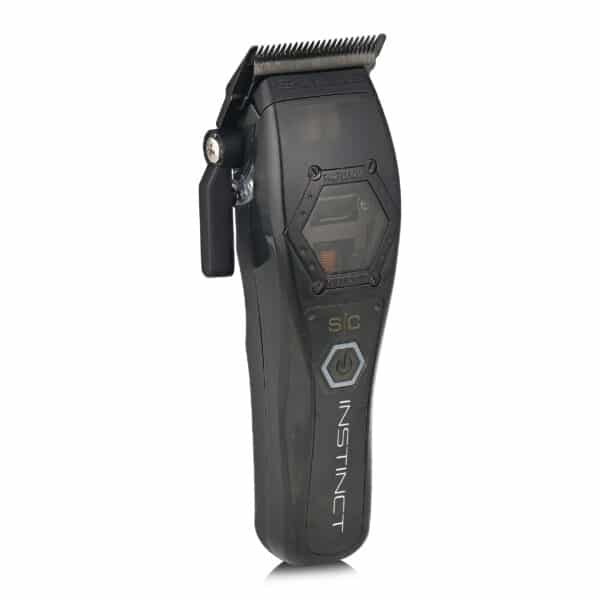 StyleCraft Instinct Metal Clipper #SC611M - Black Cover Angled