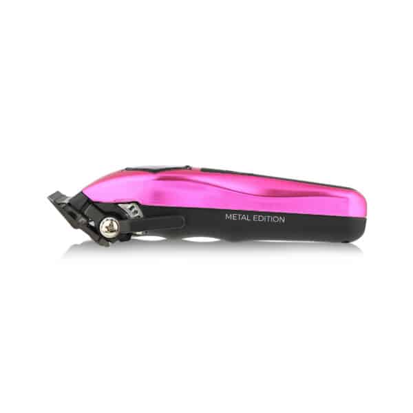 StyleCraft Instinct Metal Clipper #SC611M - Pink Cover Side Lever View