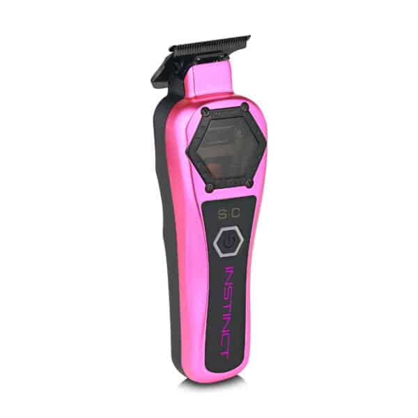 StyleCraft Instinct Metal Trimmer #SC410M - Pink Cover Angled