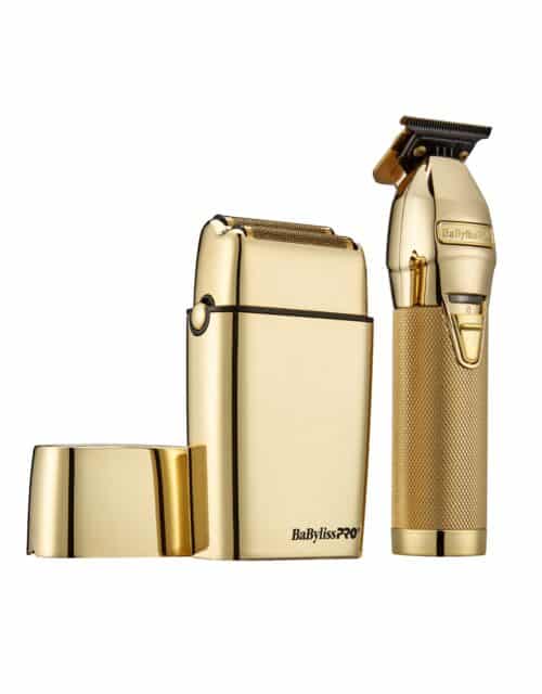 BabylissPro Limited Edition Gold Trimmer and Double Foil Shaver Value Pack #FXDUOFS2TG - View 2