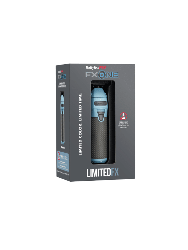 BabylissPro FXOne Limited Edition Matte Blue Trimmer (TOOL ONLY) #LFX799BC - Package Angled Right