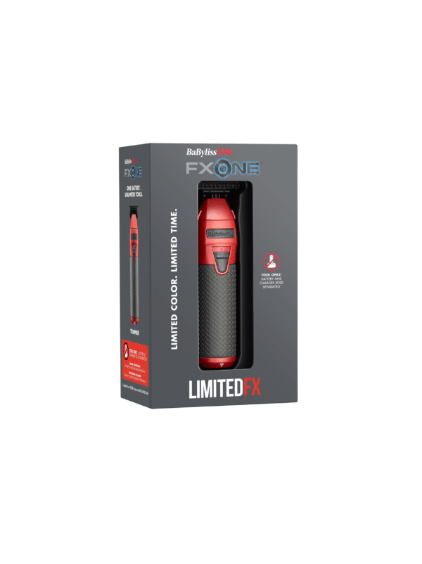 BabylissPro FXOne Limited Edition Matte Deep Orange Trimmer (TOOL ONLY) #LFX799OC - Package Angled Right