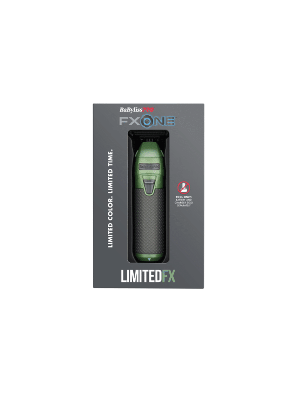 BabylissPro FXOne Limited Edition Matte Green Trimmer (TOOL ONLY) #LFX799GC - Package Front