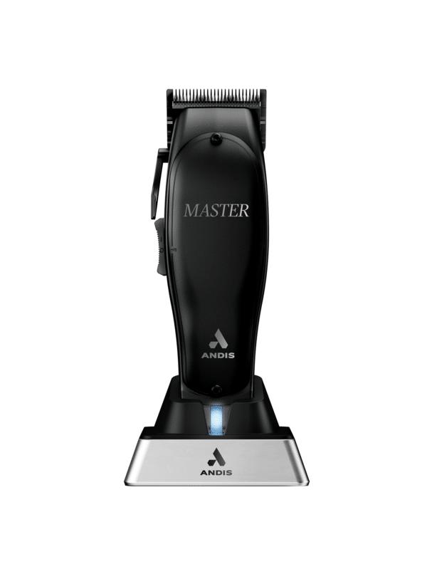 Andis Cordless Master BlackOut Clipper #561895 - On Charging Stand