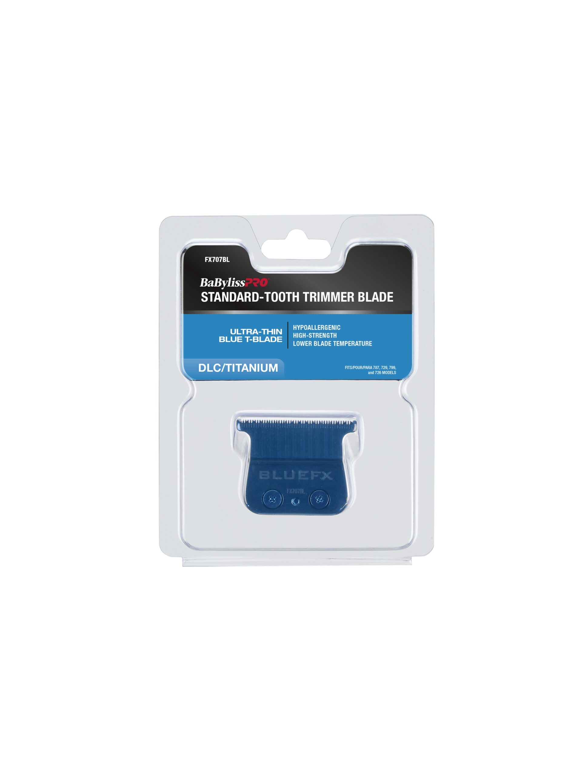 BabylissPro BlueFX Skeleton Trimmer Replacement Blade #FX707BL - Package Front