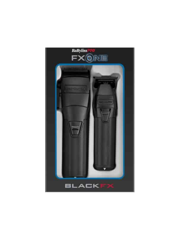 BabylissPro FXOne BlackFX Clipper and Trimmer Prepack (Tool Only) #FX1CTMBTO - Package Front