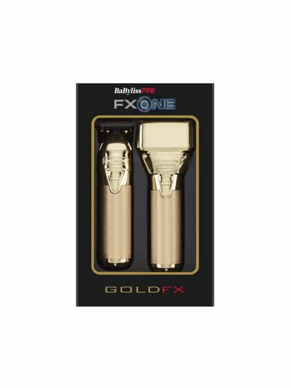 BabylissPro FXOne GoldFX Trimmer and Foil Shaver Prepack #FX1FSTGTO - Package Front