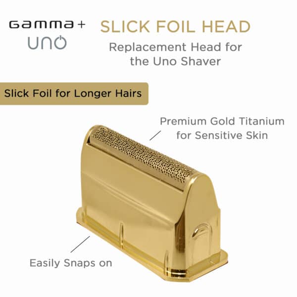 Gamma Uno Gold Titanium Slick Foil #GP505G - info