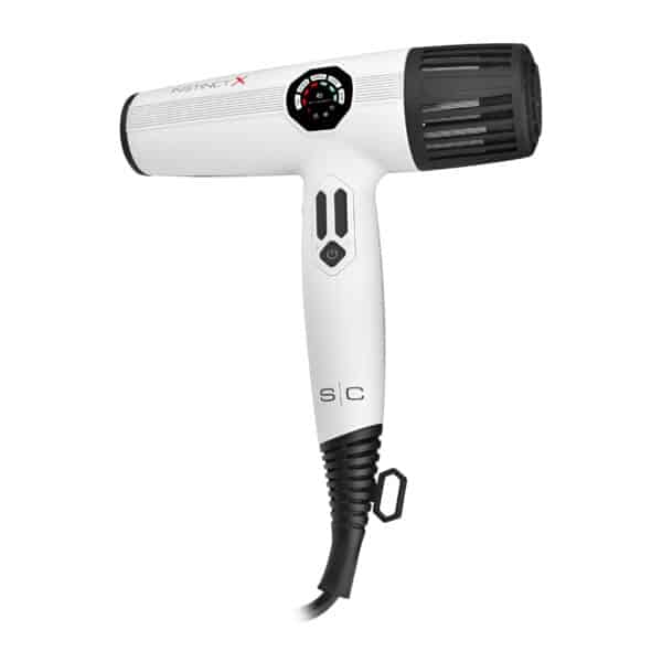 StyleCraft Instinct-X Hair Dryer - White #SC105B - Angle 2