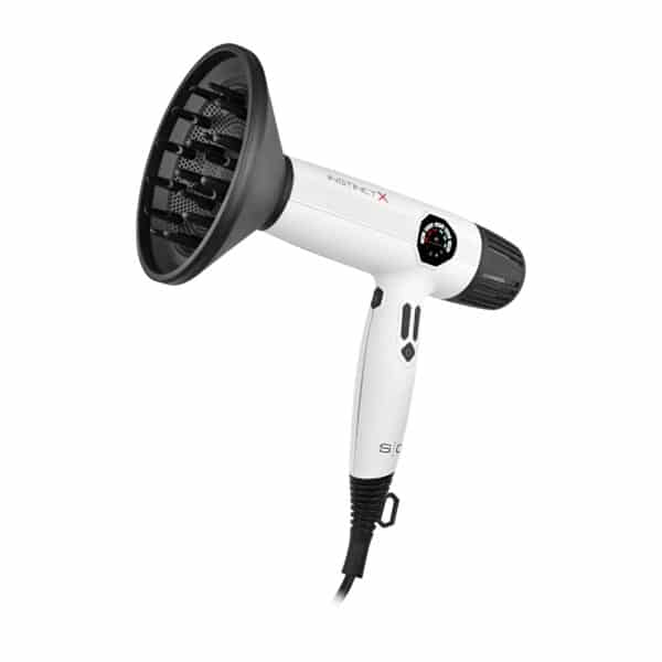 StyleCraft Instinct-X Hair Dryer - White #SC105B - With Diffuser