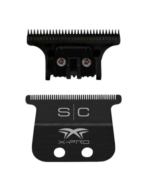 StyleCraft X-Pro Wide Black Diamond Fixed Blade with "The One" Cutter Trimmer Blade Set #SC536B