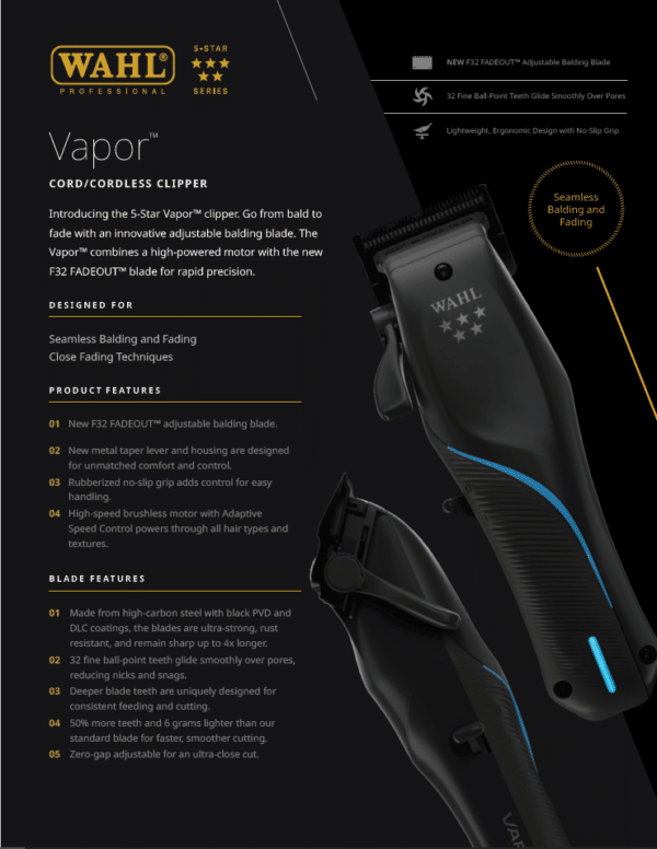 Wahl Vapor Clipper #3026480 - Info 1