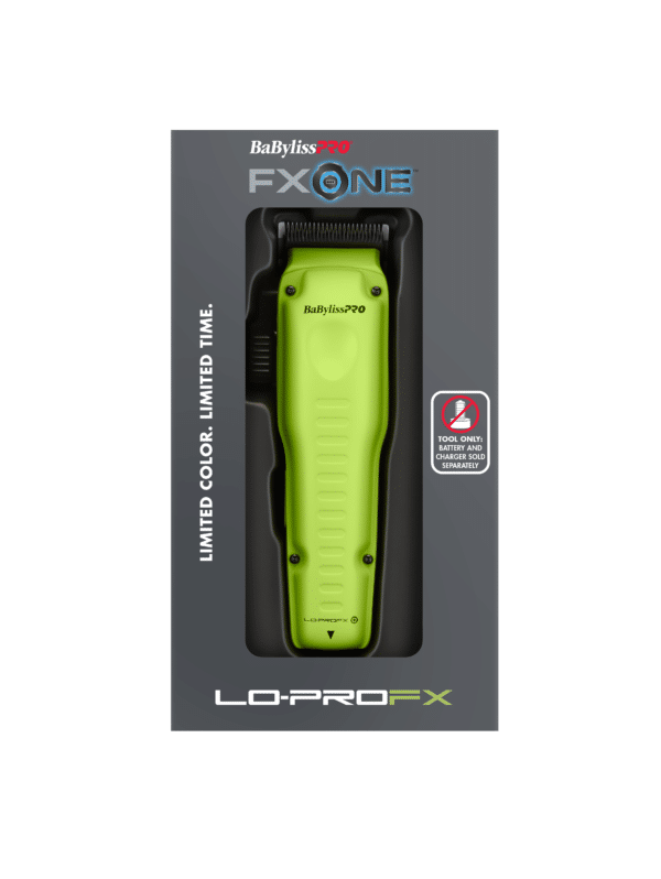 Babyliss FXOne Lo-ProFX Neon Yellow Clipper #FX829NYLT - Package Front