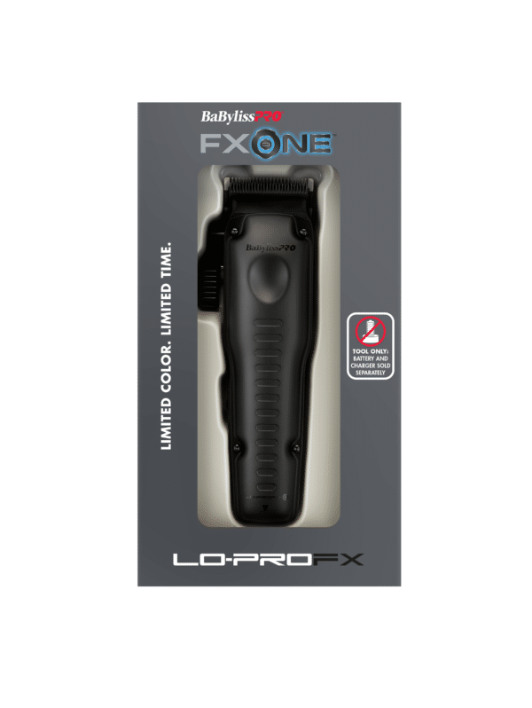 BabylissPro FXOne Lo-ProFX Clipper Matte Black #FX829MBLT - Package Front