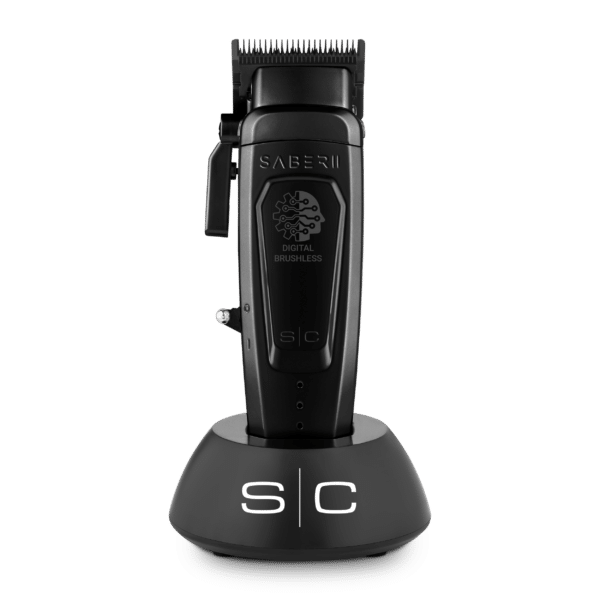 StyleCraft Saber 2.0 Clipper Black #SC617B - On Stand