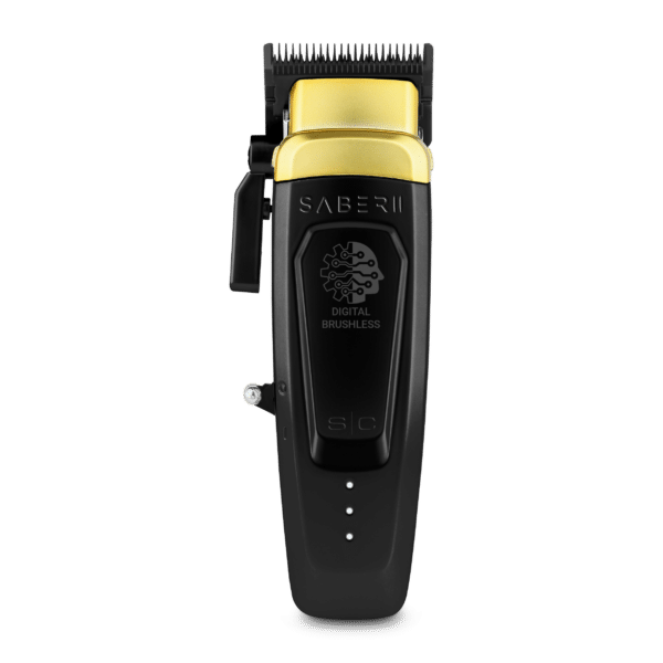 StyleCraft Saber 2.0 Clipper Black #SC617B - With Gold Top