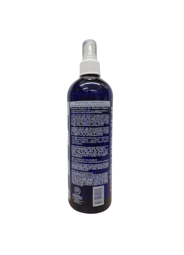 H42 Virucidal Clean Clippers Spray 16oz - Back