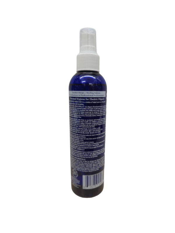 H42 Virucidal Clean Clippers Spray 8oz - Back