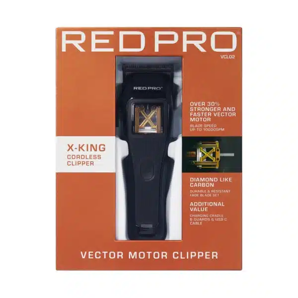 RedPro X-King Cordless Clipper Black Package Front