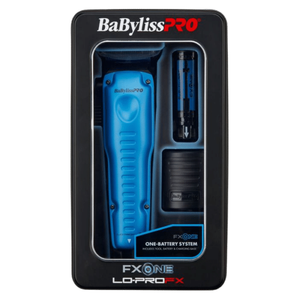 BabylissPro FXOne Lo-ProFX Limited Edition Blue Clipper #FX829BL - Package Front