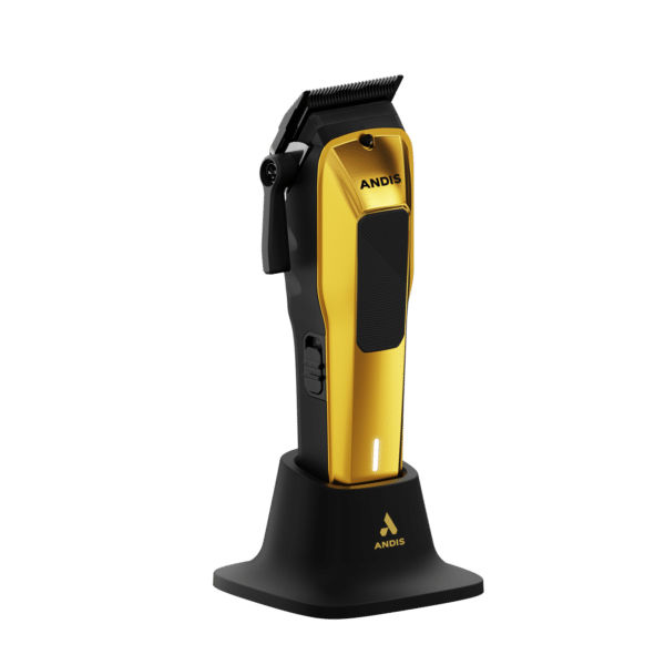 Andis Phenom Clipper #562060 - Gold with black thumb on stand