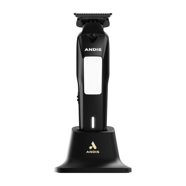 Andis Phenom Trimmer #562062 - Black with white thumb on stand