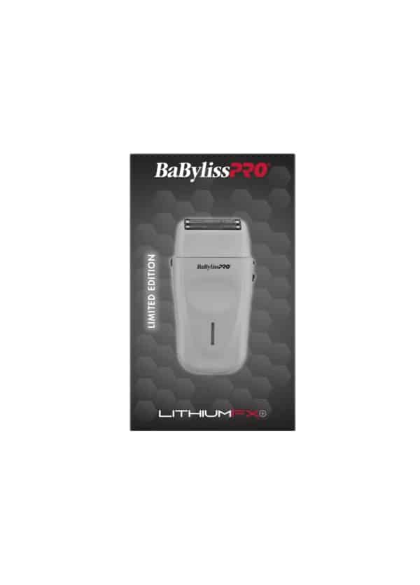 BabylissPro LithiumFX+ Limited Edition Grey Double Foil Shaver #FXFS573GY - package front