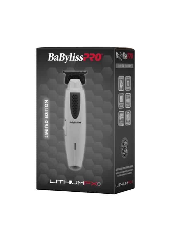 BabylissPro LithiumFX+ Limited Edition Grey Trimmer #FX773NGY - package angled left